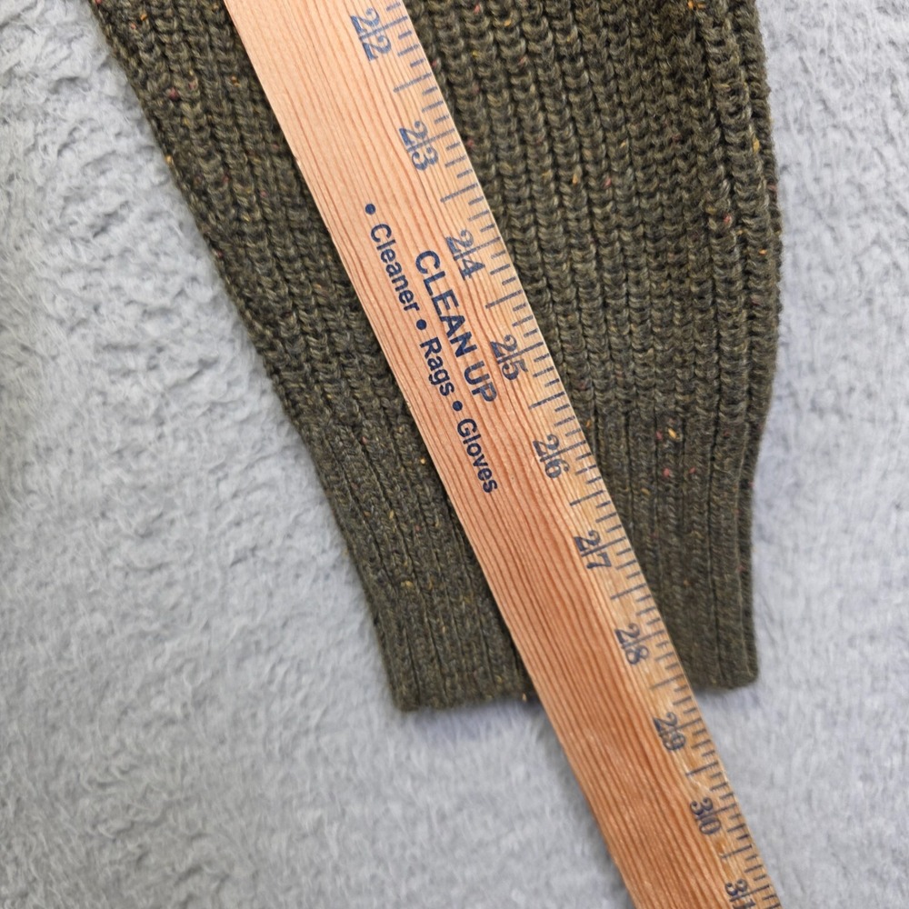 Mutual Weave Fisherman Sweater Mens XL Green Chunky Knit Preppy Business Casual - Picture 8 of 13